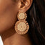 Faux Straw Dangle Earrings - Hallelu Clothing Boutique