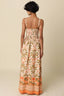 Sienna Botanical Border Maxi Dress