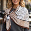 Elegant Cherry Blossom Silk-Feel Square Scarf
