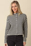 Elina Striped Collar Knit Top