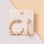 Gold Dipped Marble Beaded Earrings