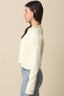 Elina Striped Collar Knit Top