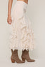 Ruffle Whispers Midi Skirt