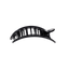 Flat Round | Black Polka Dot Party | Medium Hair Clip - Hallelu Clothing Boutique