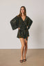 Floral Velvet Kimono Romper - Hallelu Clothing Boutique