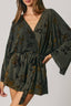 Floral Velvet Kimono Romper - Hallelu Clothing Boutique