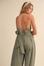 Gauze Backless Aladdin Jumpsuit - Hallelu Clothing Boutique
