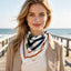 Geometric Stripe Square Scarf - Hallelu Clothing Boutique
