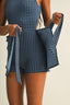 Gingham Print Wrap Tie Dress