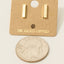 Gold Dipped Dainty Mini Bar Stud Earrings - Hallelu Clothing Boutique