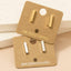 Gold Dipped Dainty Mini Bar Stud Earrings - Hallelu Clothing Boutique