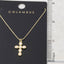 Gold Dipped Pearl Cross Pendant Necklace - Hallelu Clothing Boutique