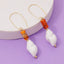 Gold Seashell Drop Earrings - Hallelu Clothing Boutique