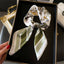 Green Flowers Square Scarf - Hallelu Clothing Boutique