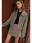 Houndstooth Cropped Jacket - Hallelu Clothing Boutique