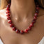 Irregular Marble Resin Beaded Necklace - Hallelu Clothing Boutique