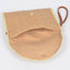 Ivory Faux Straw Envelope Clutch with Wrist Strap - Hallelu Clothing Boutique