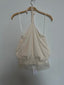 Ivory Lace Halter Top - Hallelu Clothing Boutique