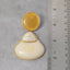 Ivory Marble Geometric Earrings - Hallelu Clothing Boutique