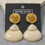 Ivory Marble Geometric Earrings - Hallelu Clothing Boutique