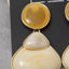 Ivory Marble Geometric Earrings - Hallelu Clothing Boutique
