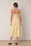 Linen Shirred Button Midi Dress - Hallelu Clothing Boutique