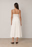 Linen Shirred Button Midi Dress - Hallelu Clothing Boutique