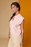 Maeve Collared Top - Sleeveless Cropped Polo Knit, Pink or White - Hallelu Clothing Boutique