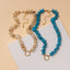 Marble Disc Stone Beaded Necklace
