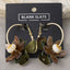 Marbled Flower Hoop Earrings - Hallelu Clothing Boutique