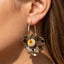Marbled Flower Hoop Earrings - Hallelu Clothing Boutique