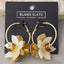 Marbled Flower Hoop Earrings - Hallelu Clothing Boutique