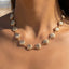 Metallic Clam Shell Chain Link Necklace - Hallelu Clothing Boutique