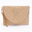 Metallic Faux Straw Envelope Clutch - Hallelu Clothing Boutique