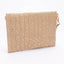 Metallic Faux Straw Envelope Clutch - Hallelu Clothing Boutique