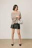 Metallic Foil Off-the-Shoulder Pleated Blouse - Hallelu Clothing Boutique