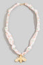Metallic Pendant Knotted Bandana Necklace - Hallelu Clothing Boutique