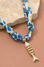 Metallic Pendant Knotted Bandana Necklace - Hallelu Clothing Boutique