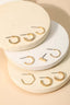 Mixed Metallic Hoop Earrings Set - Hallelu Clothing Boutique