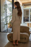 Mock Neck Maxi Sweater Dress
