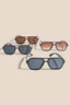 Modern Plastic Aviator Frame Sunglasses Set - Hallelu Clothing Boutique