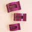 Mulberry | Small |Flat Rectangle Hair Clip - Hallelu Clothing Boutique