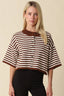 Natalia Stripe Loose Knit Top - Hallelu Clothing Boutique