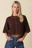 Natalia Stripe Loose Knit Top - Hallelu Clothing Boutique