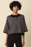 Natalia Stripe Loose Knit Top - Hallelu Clothing Boutique