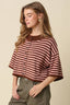 Natalia Stripe Loose Knit Top - Hallelu Clothing Boutique