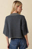 Natalia Stripe Loose Knit Top - Hallelu Clothing Boutique