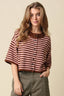 Natalia Stripe Loose Knit Top - Hallelu Clothing Boutique