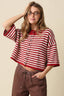Natalia Stripe Loose Knit Top - Hallelu Clothing Boutique