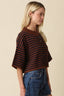 Natalia Stripe Loose Knit Top - Hallelu Clothing Boutique